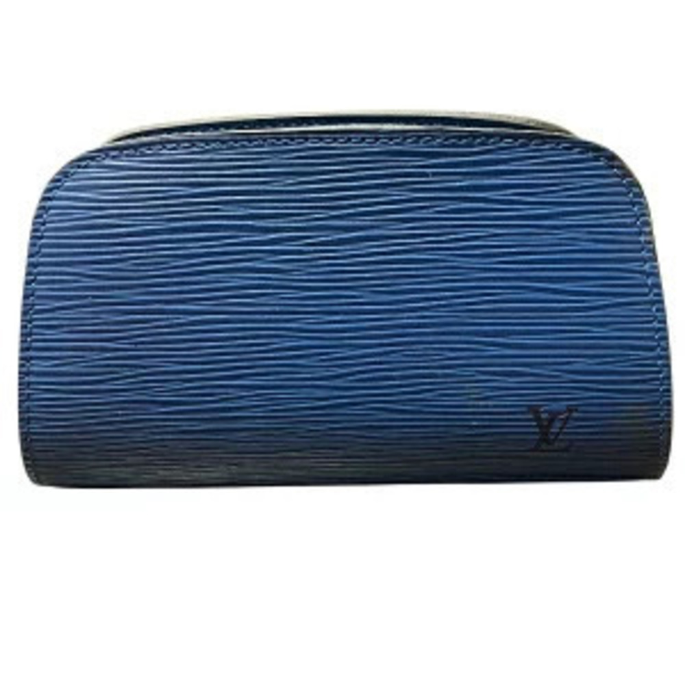 Louis Vuitton Epi Dauphine Toledo Blue Pouch Clutch Accessories